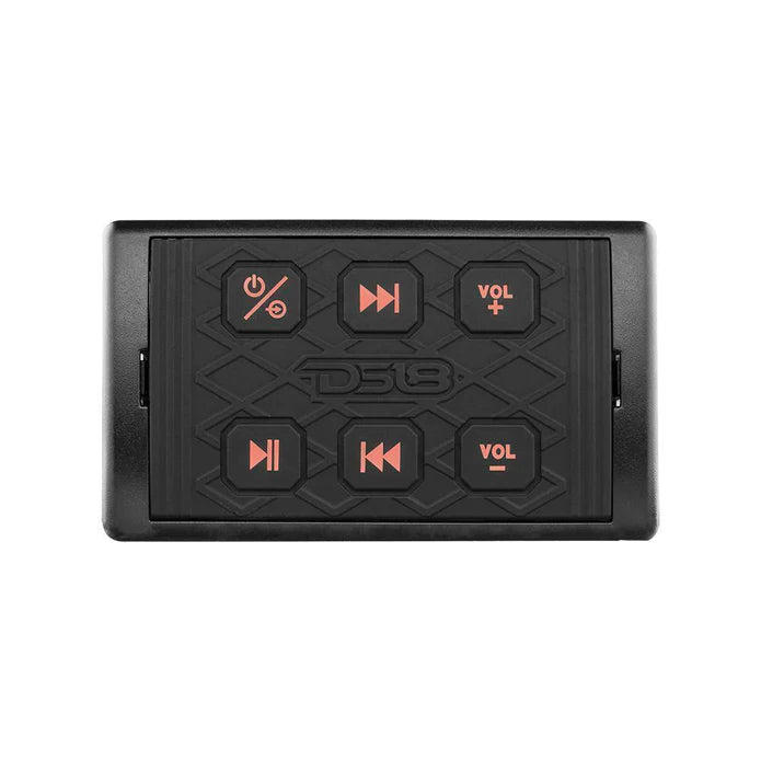 DS18 HYDRO BTRC-SQ UNIVERSAL MARINE BLUETOOTH AUDIO RECEIVER WITH CONTROLLER