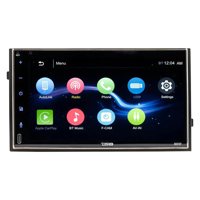 DS18 CAR STEREO HEAD UNIT 7" TOUCHSCREEN MECH-LESS DOUBLE-DIN BLUETOOTH DDX7CP