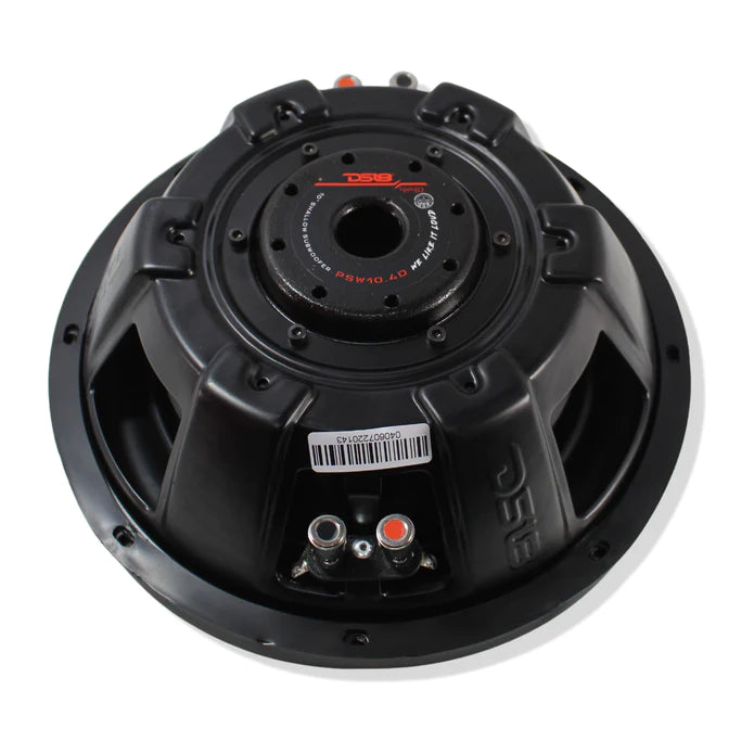 DS18 10" SUBWOOFER 1000W DUAL 4 OHM WATER RESISTANT MARINE AUDIO BLACK