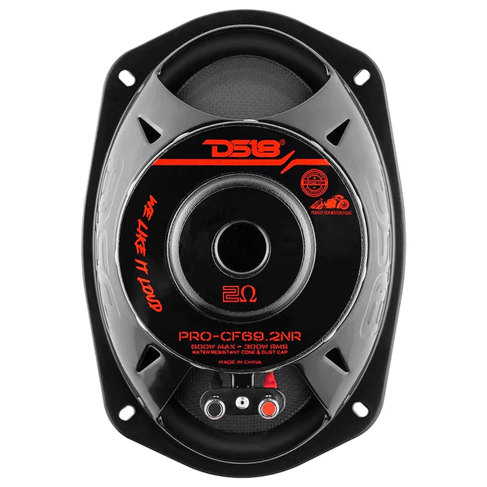 DS18 6X9" MOTORCYCLE MID-BASS LOUDSPEAKER MARINE/POWERSPORTS 600W 2 OHM CF69.2NR