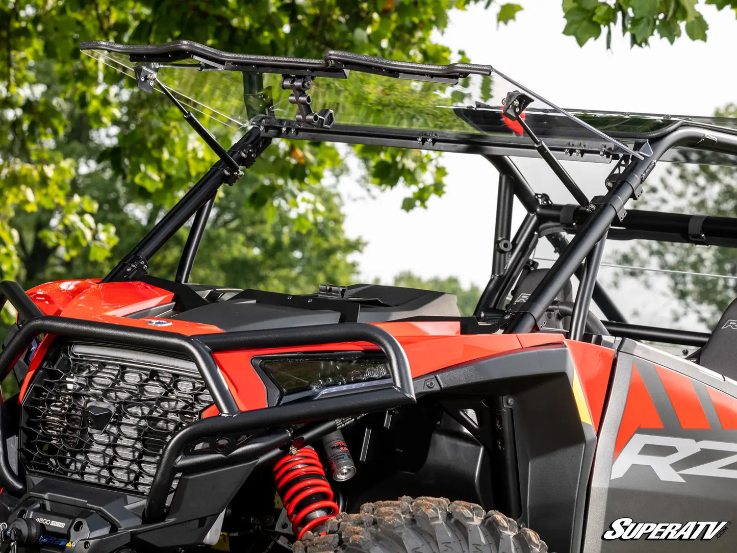 POLARIS RZR XP SCRATCH-RESISTANT FLIP WINDSHIELD