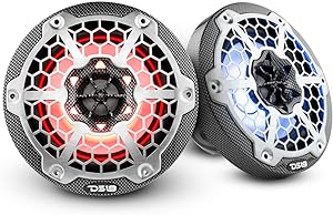 PAIR OF DS18 HYDRO  6.5" 600W 4 OHM 2-WAY MARINE SPEAKERS RGB NXL-6M