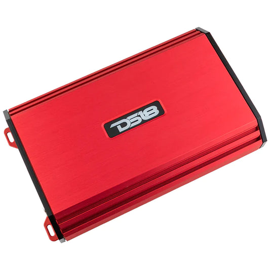 DS18 CAR AUDIO MONOBLOCK AMPLIFIER /W BASS KNOB 3500 WATTS CLASS D RED S3500.1D
