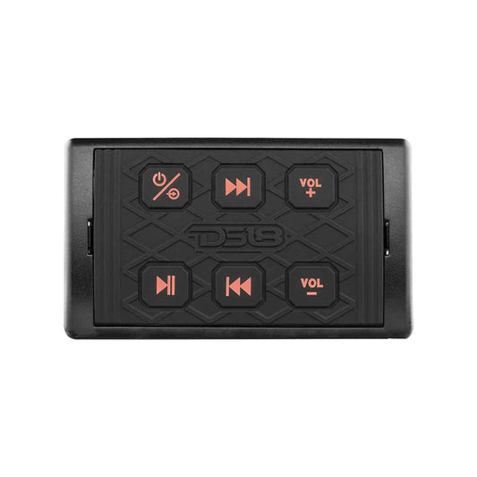 DS18 HYDRO BTRC-SQ UNIVERSAL MARINE BLUETOOTH AUDIO RECEIVER WITH CONTROLLER