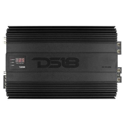 DS18 H-KO5 HOOLIGAN MONOBLOCK 5000W AMPLIFIER W/ VOLTMETER AND CLIP INDICATOR